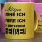 Preview: Weiße Tasse mit Spruch "KEIN GLITZER VERSTEHE ICH AKZEPIERE ICH FIND ICH TROTZDEM SCHEIßE"